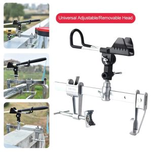 Tools Fishing Support Rod Holder Heavy Duty Metal Universal ClampOn Boat Deck Mount Fishing Pole Rod Holders Outdoor Fish Accessories