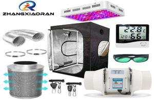 Grow Box Çadır Odası Komple Kit Hidroponik Büyüme Sistemi LED LIGHT4QUOT5QUOT6QUOT FAN FAR FİLTRE 220V 220V110V Indo3720725