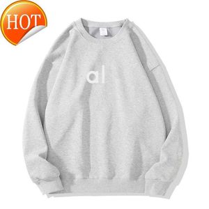 Women's al o Hoodies Sweatshirts Al Women Yoga Outfit Perfectly Oversized Sweater Loose Long Sleeve Crop Top Fitness Workout Crew Neck BlouseS7AG