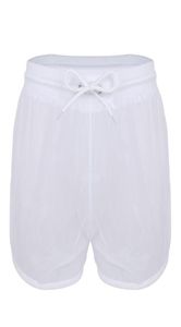 Men039s Shorts Mężczyźni Sexy See przez czystą bieliznę Mężczyzna sznurka bokser gejowskie majtki swobodne luźne majtki pływanie 7266266