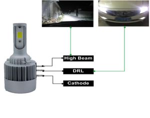 2pcs H15 Araba LED ampul lambası süper parlak kodu LED far oto LED far değiştirme kanbus hatası Otomobil 5831063