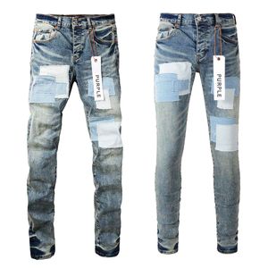 Jeans Designer Men Hip Hop Hole Pants Vintage Luxury Punk Dot Pattern Mens Pants Retro Brand 124