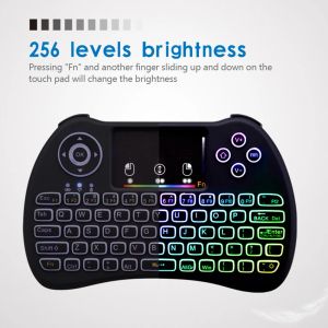 Tangentbord Fly Mouse TouchPad Type C Uppladdningsbar Mini Wireless Keyboard 2.4G/BluetoothCompatible Learn Exclusive Keys för Android Windows