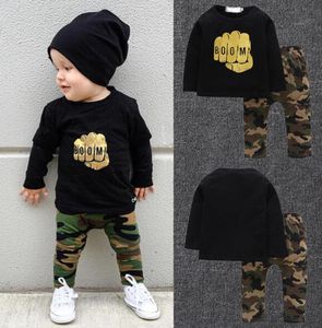 Ragazzi vestiti set primavera autunno bambini cotone casual tshirtpants 2 pezzi tute per neonati maschi set di abbigliamento moda spor7862151