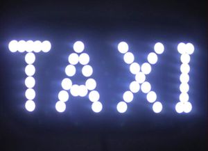 Acil Durum Işıkları 2pcslot 12V Taksi LED Araba Ön Cam Kabini Gösterge Lamba İşareti Mavi ön cam ışık 4 renk16247343