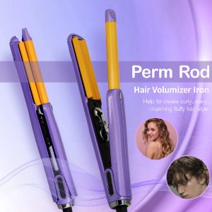 Irons Pencil Flat Iron for Short Hair Mini Hair Strainten och Curler 2 i 1 Keramik 3D Perm Rod Hair Clip