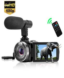 الكاميرا الرقمية الكاميرا HD Digital Camera Telepo Camera 3 بوصة شاشة لمس مع مراسل الميكروفون فيديو الزفاف Travel Essen3913008