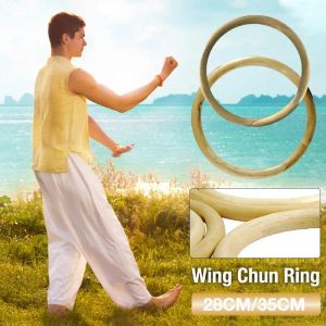 Konst kinesiska kung fu vinge chun kung furattan ring hoop handled hand bron styrka träning utrustning fysisk kung fu träning ring