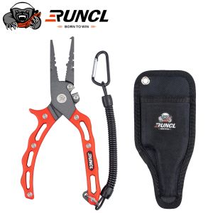 Tools RUNCL 304 Stainless Steel Fishing Pliers S9/S10 Grip Set Split Ring Cutters Line Hook Remover Saltwater Resistant Fishing Tool