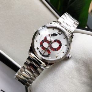 Luxury watch mens designers watches Steel case silver surface high quality With box G Timeless Letter Chroma snake watches Bee pattern top brand Womens 2024 Watches