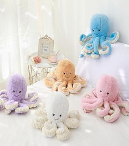 157inch 40cm Lovely Simulation octopus Pendant Plush Stuffed Toy Soft Sea Animal Home Accessories Cute Animal Doll Children Gif4672821