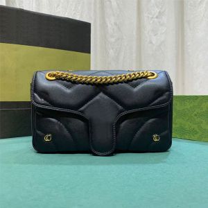 2024 El Çantası Tasarımcı Cüzdan Çapraz Vücut Bag Flep Çanta Çanta Kadınlar Omuz Çantası Metal Donanım Mektup Düğmesi Kapatma Zinciri Crossbody Cüzdan Çantası Fermuar Para Çanta