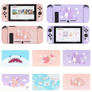 Cases TV Dock Hard Shell Stoli Stock Case Ochronne dla Nintendo Switch NS Joycon Controller Soft TPU Protector Consola Pełna osłona