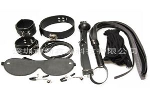 Sex Bondage Kit Set 7 Pcs Sexy Product Set Adult Games Toys Set Hand Cuffs Footcuff Whip Rope Blindfold Couples Erotic Toys5693839