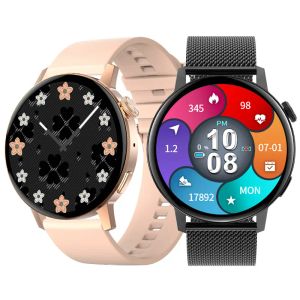 時計DT3ミニスマートウォッチ41mm女性ワイヤレス充電NFC GPSモーションフィットネストラックBluetooth Call ECG Ladies Fashion SmartWatch