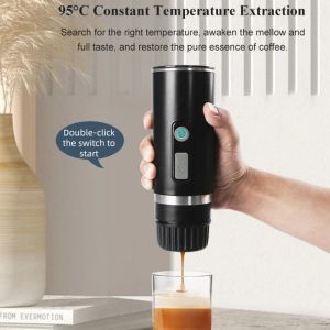 Tools Portable Espresso Capsule Coffee Machine Fully Automatic Brewed Coffee Machine Rechargeable Mini Capsule Coffee Maker for Office