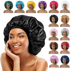 Berets Silk Sleeping Cap Night Hat Head Cover Bonnet Satin Cheveux Nuit For Curly Hair Care Women Beauty Maintenance Designer