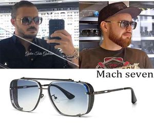 2021 Punk Mach Six Style Gradient Aviation Okulasy przeciwsłoneczne Kobiety moda mężczyźni Vintage Design marki Uv400 Słońce Oculos de Sol7937121