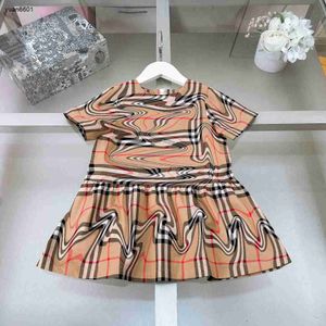 人気の女の子ドレス高品質のプリンセスドレスサマーベイビースカートサイズ100-140 cmキッズデザイナー服