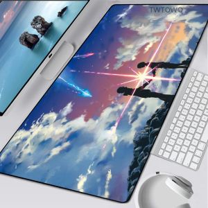 Pedler Adınız Mousepad Gamer Gaming Mouse Pad Büyük Anime Bilgisayar PC Aksesuarları Dizüstü bilgisayar Padmouse Kilit Kenar Ofis Masa Masası Mat