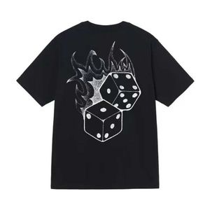 S-T-Shirt Designer قمصان شارع High Street بأكمام قصيرة من القطن الآيس كريم Tennis Dice Style Reciz