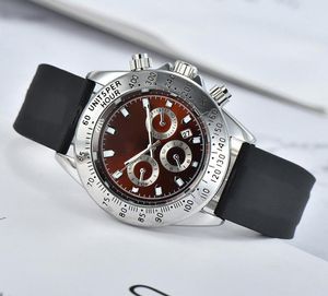 Luxury Mens Watch Designer Watches Mens Watches Mechanical Automatic Sapphire Rubber Strap Wristwatches rostfritt stål Montre de Luxe