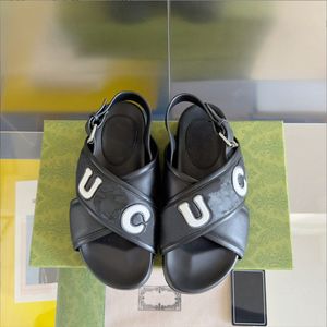 Designer-Plateau-Brot-Slides, Flip-Flops, Kreuz-Sandalen, Reisen, Strand, Sommer, Outdoor, Vintage, Damen, Zuhause, Luxus-Wohnungen, Schwimmen, Brief, lässiger Slipper