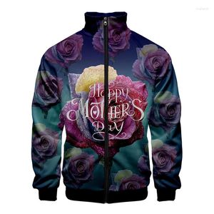 Men's Jackets Mother's Day MOM 3D Mothers Printed Zipper Jacket For Men Clothing Casual Fashion Ropa Para Hombre Women Coat Hoodie