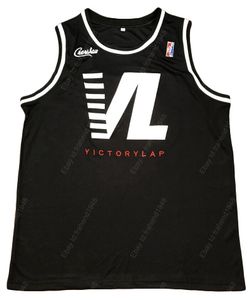 Camisa de basquete masculina 60 Victory Lap Hip Hop Rap VL 60 Preto