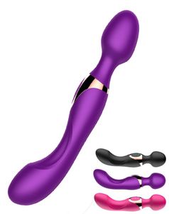 女性のためのバイブレーター魔法杖マッサージャー3色のマッサージ玩具dildoは女性クリトリスまたはアナルセックス製品MX7641775を刺激する