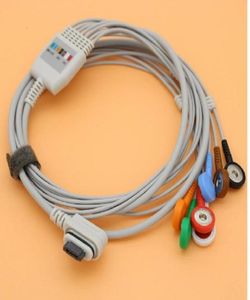 Other Health Care Items Holter ECG EKG 7 lead 3 channel cable and electrode leadwire2008594004 GE seer light AHAsnap2716174