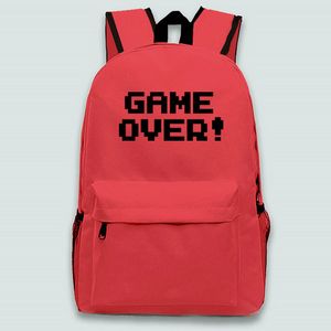 Mochila Game Over Love Play day pack Fãs Estilo bolsa escolar Mochila esportiva Mochila esportiva Mochila ao ar livre