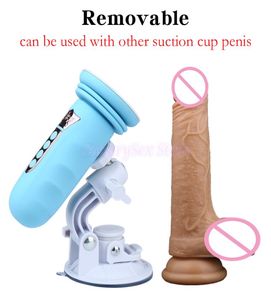 Pênis sexual vibrador realista empurrando máquina de sexo automática para a maioria das ventosas vibrador para mulheres masturbador arma sexual telescópica cx206103568