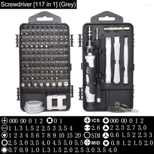 Set di cacciaviti di precisione 117 in 1 mini punte magnetiche per dadi, kit di strumenti di riparazione elettronica per telefono MacBook