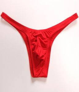 Männer 039s sexy Tangas T-Hosen niedrige Taille enge Kapseltaschen Milchseide Eisseide Unterwäsche kleine Dreieckshose mit fein9850033