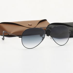 Классические мужские брендовые солнцезащитные очки-пилоты, мужские очки в оправе из нержавеющей стали для вождения, 3025 солнцезащитные очки, женские очки UV400