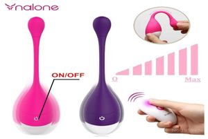 NaloneSY vibratore telecomandato senza fili per giocattoli adulti del sesso del punto G per le donne massaggiatore clitoride articolo sessuale colore rosa viola Y181008897861