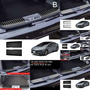 New New New Rear Bumper Foot Plate Trunk Door Sill Guard Pedals Cover Protector Car Accessories For Toyota Prius 60 Series 2023 202 X4a6