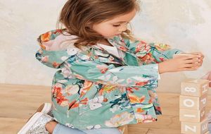 Meninas casacos novo outono crianças jaquetas inverno blusão floral menina roupas com capuz outwear doce criança outfits9137079