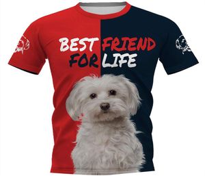 CLOOCL Животные Pet Dog Мальтийские мужские футболки с коротким рукавом Мужская одежда унисекс Harajuku футболки с 3D принтом Shirt6500338