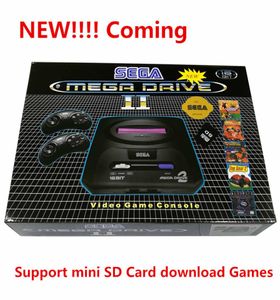 Para sega pal versão console de jogos bulit em 9 jogos suporte mini cartão sd 8gb download cartucho de jogos md2 tv console de vídeo 16bit2991243