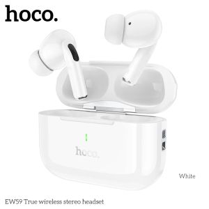 ヘッドフォンHOCO EW59 TWS BT 5.3イヤホンワイヤレスヘッドフォンスポーツ防水ヘッドセットTWS HDマイクとスマートフォン用イヤホン