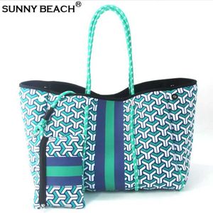 Torby wieczorowe Sunshine Beach Luksusowa torba na ramię duża neoprenowa torebka Women Bolsas Women Travel and Vacation Torebka Projektantka nurkowa J240301