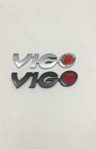 Car Styling per Hilux Vigo Emblema del portellone posteriore del baule posteriore Logo distintivo targhetta nero carbonio/argento6187558