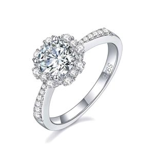 High Quality Gemstone Engagement Wedding Rings 925 Sterling Silver Moissanite Ring Jewelry