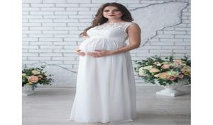 2018 primavera e verão vestido para mulheres grávidas mulheres grávidas em torno do pescoço vestido de rendaSaia para mulheres grávidas4701252