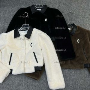 여자 모피 코트 디자이너 짧은 재킷 Monclair Fashion Parkas Winter Classic 패턴 자수 야외 따뜻한 바람 방전 코트 크기 S-L