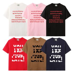 Projektant tee galerii T koszule luksusowe modne koszulki męskie koszulki tee marka krótkiego rękawu Hip Hop Streetwear Tops Ubrania Ubrania D-19 Rozmiar XS-XL