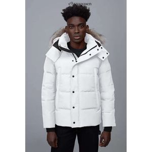 Winter Fourrure Down Parka Homme Jassen Chaquetas Oberbekleidung Wolf Pelz Mit Kapuze Fourrure Manteau Wyndham Kanada Jacke Mantel Hiver Doudoune Herren 736