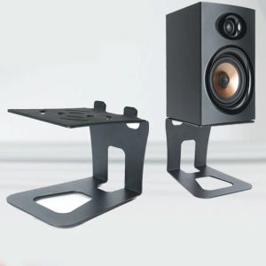 Tillbehör Allmetal Desktop Speaker Stand för inspelningsstudio, Monitor Box Holder, HiFi TV Surround Bookhelf Desk Base Hollow Design